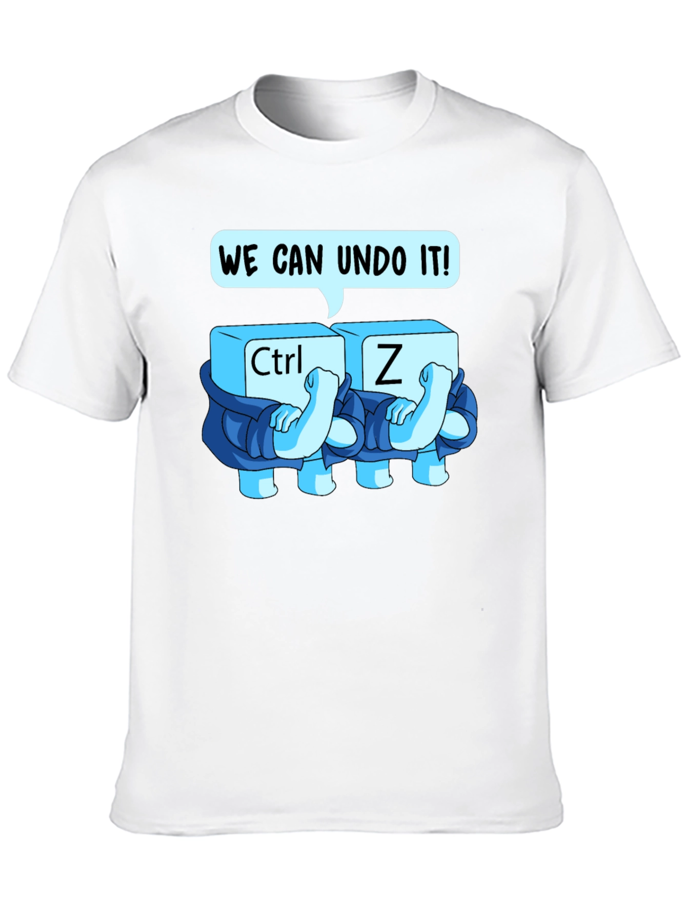 Ctrl+Z Undo Graphic Tee - Soft Cotton Blend