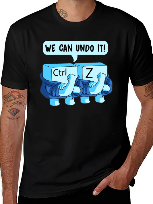 Ctrl+Z Undo Graphic Tee - Soft Cotton Blend