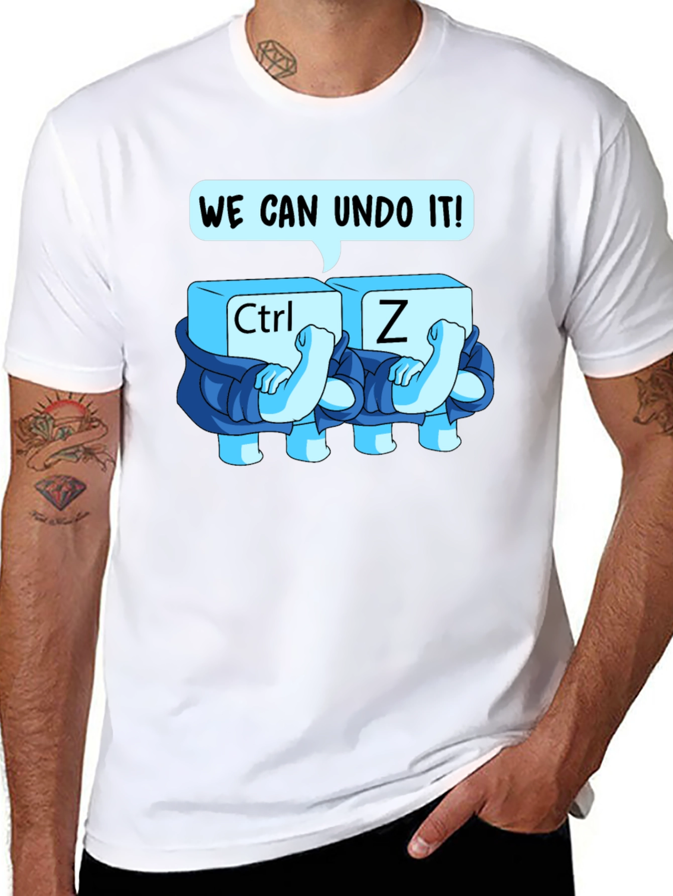 Ctrl+Z Undo Graphic Tee - Soft Cotton Blend