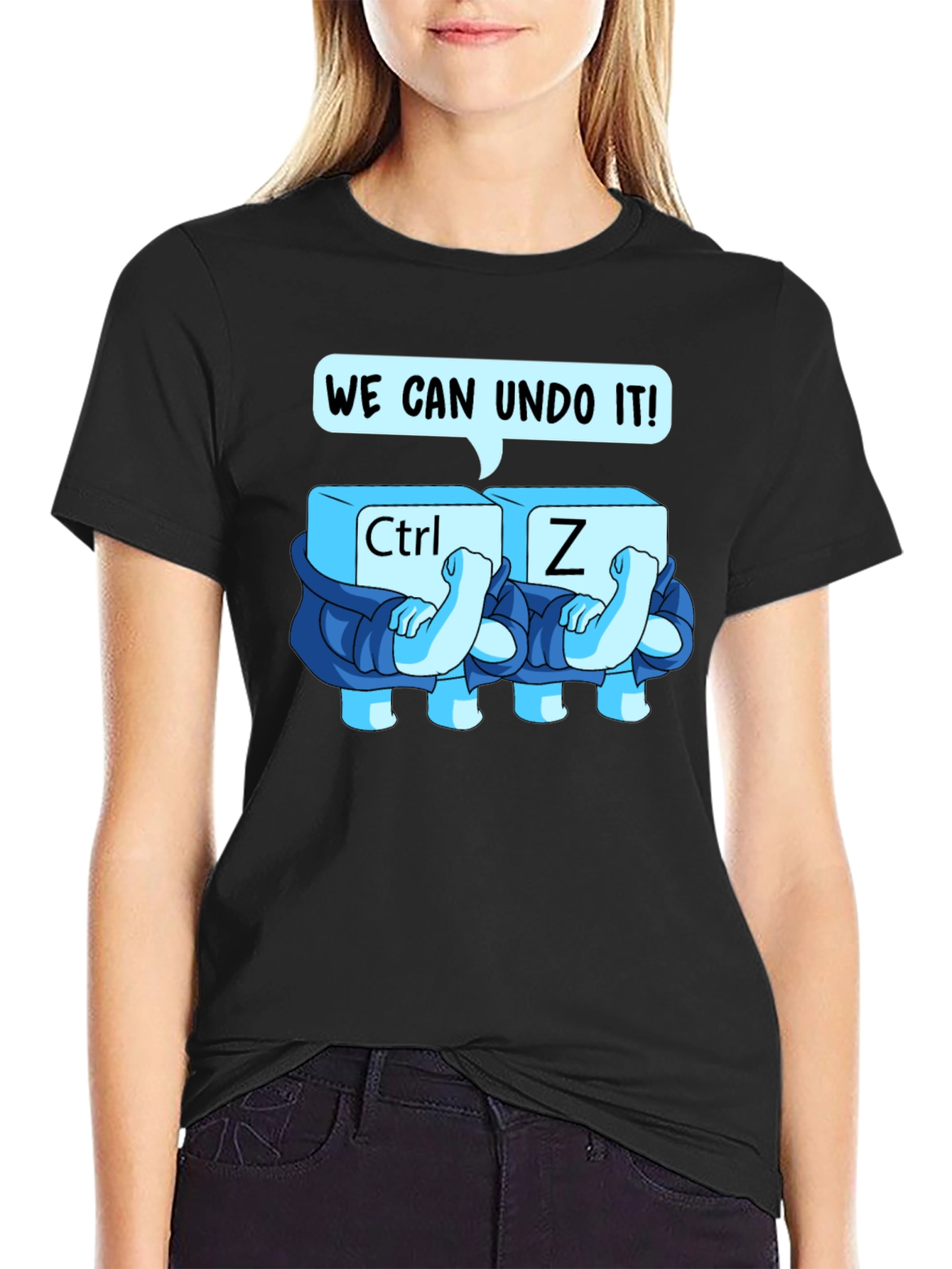 Ctrl+Z Undo Graphic Tee - Soft Cotton Blend