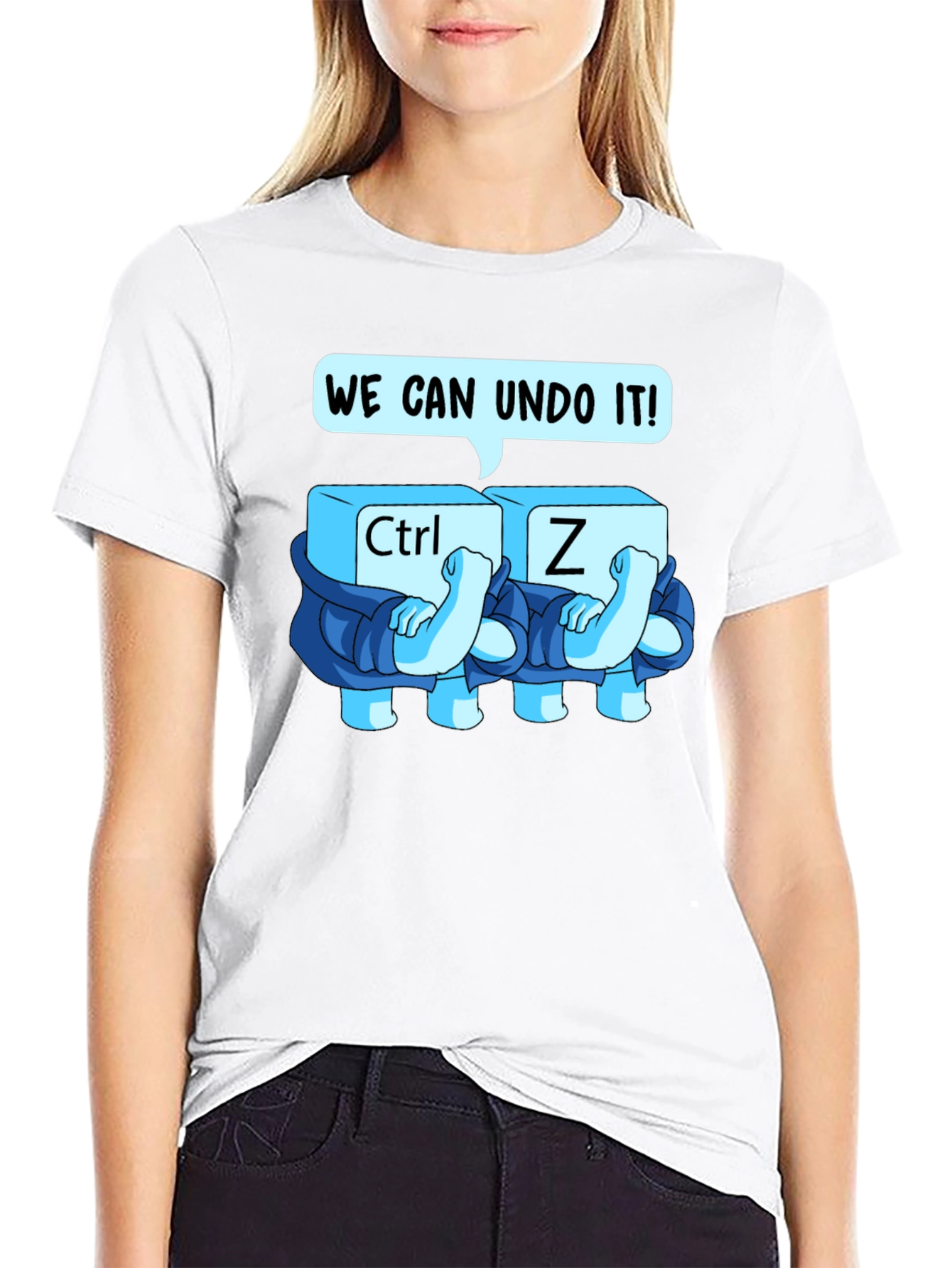 Ctrl+Z Undo Graphic Tee - Soft Cotton Blend