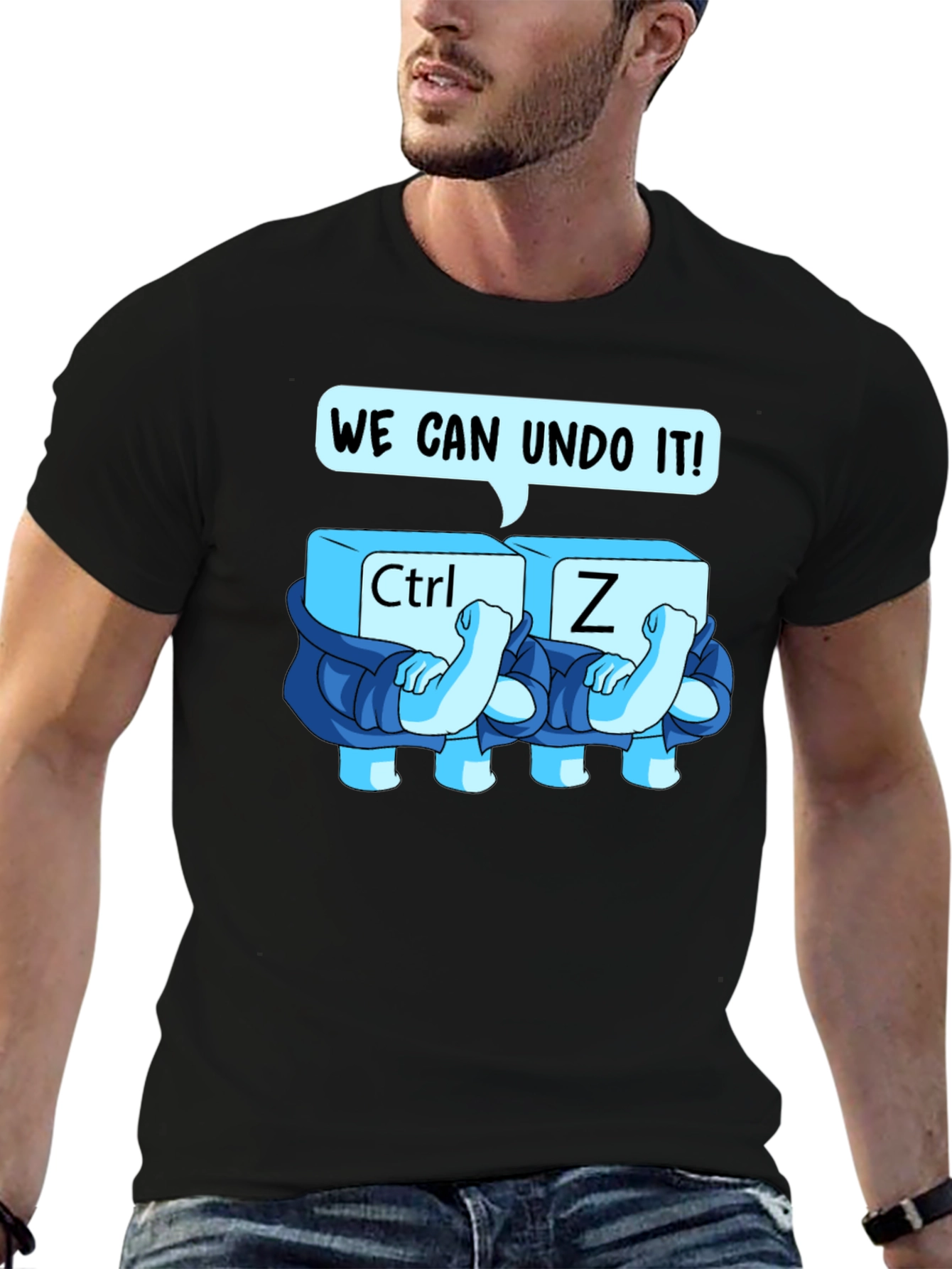 Ctrl+Z Undo Graphic Tee - Soft Cotton Blend