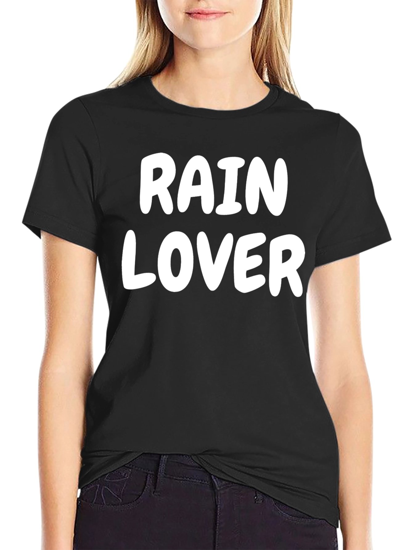 Rain Lover Black Graphic Tee