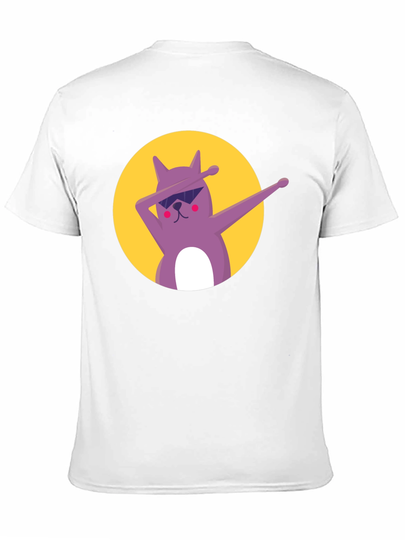 Dabbing Cat Graphic Tee - Cool Black T-Shirt