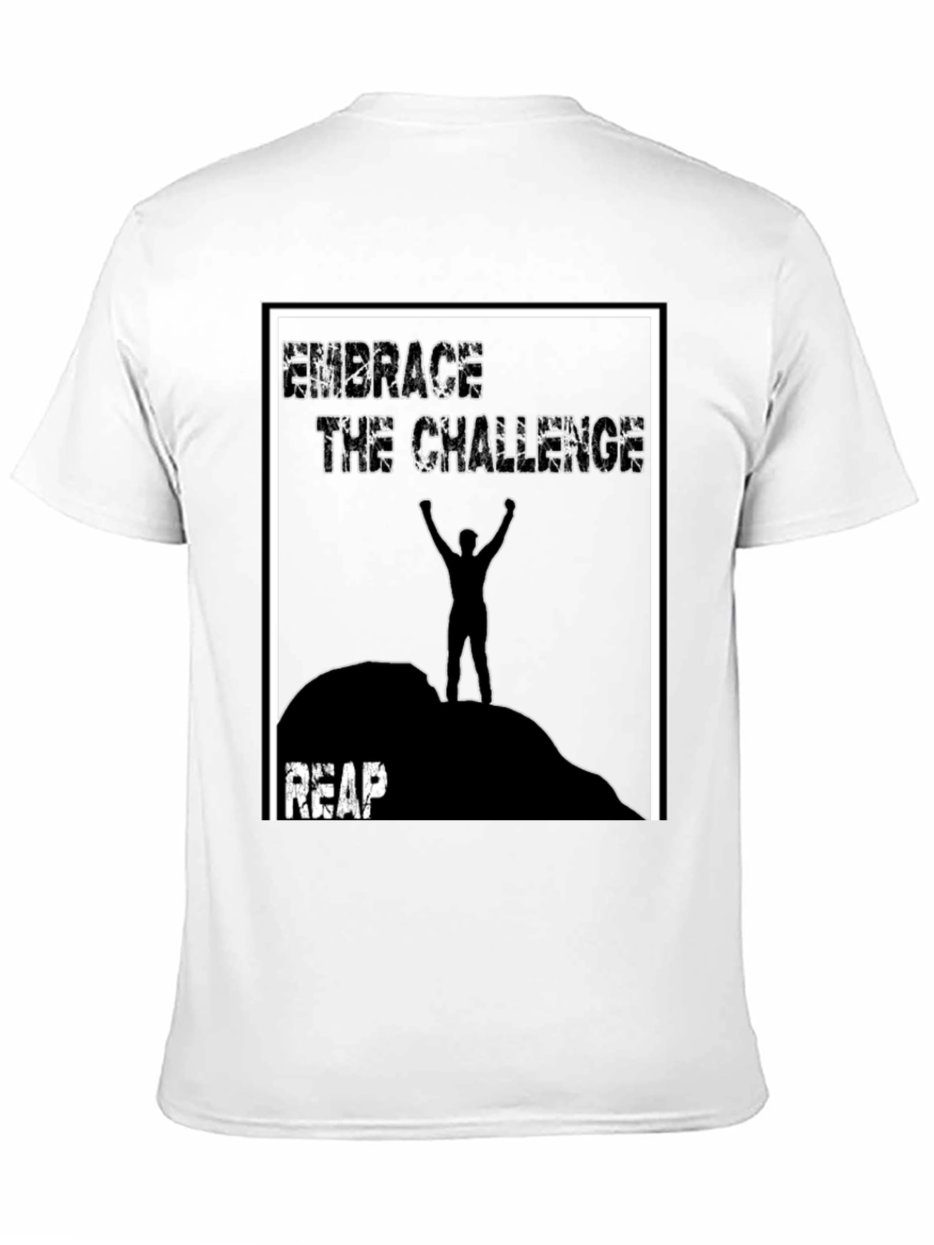 Embrace The Challenge Graphic Tee - Black