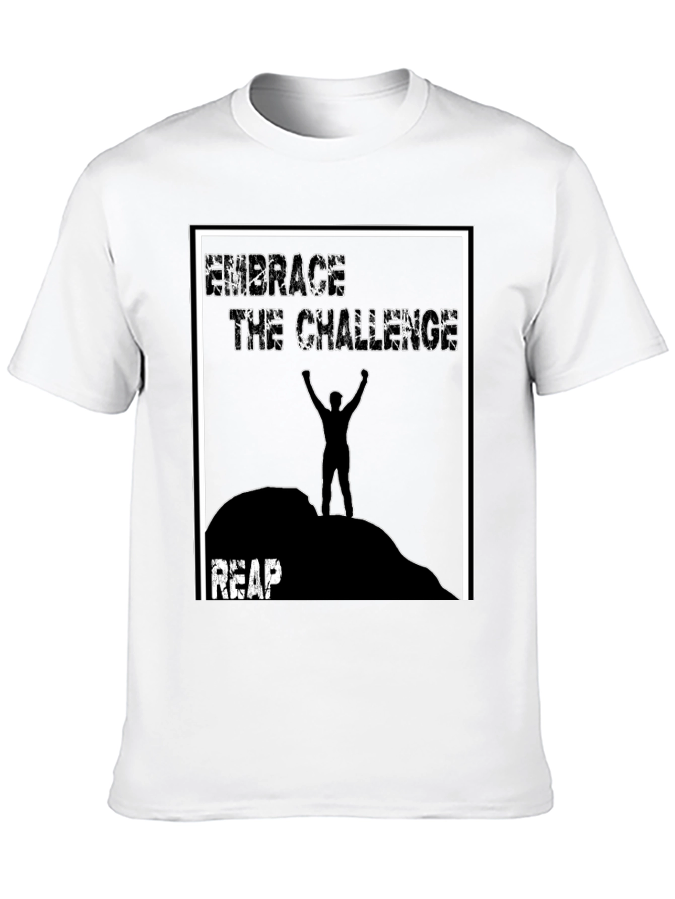 Embrace The Challenge Graphic Tee - Black