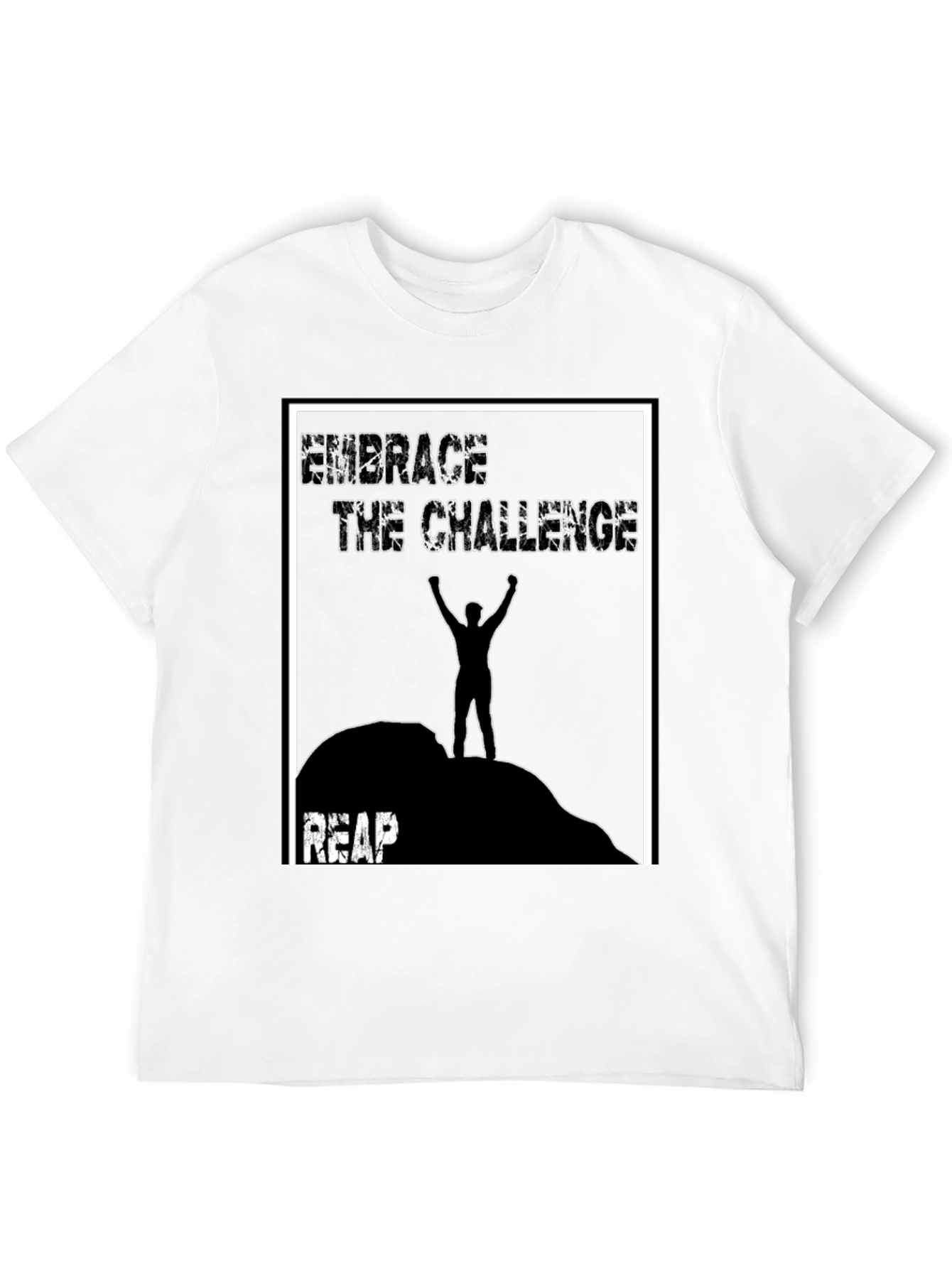 Embrace The Challenge Graphic Tee - Black