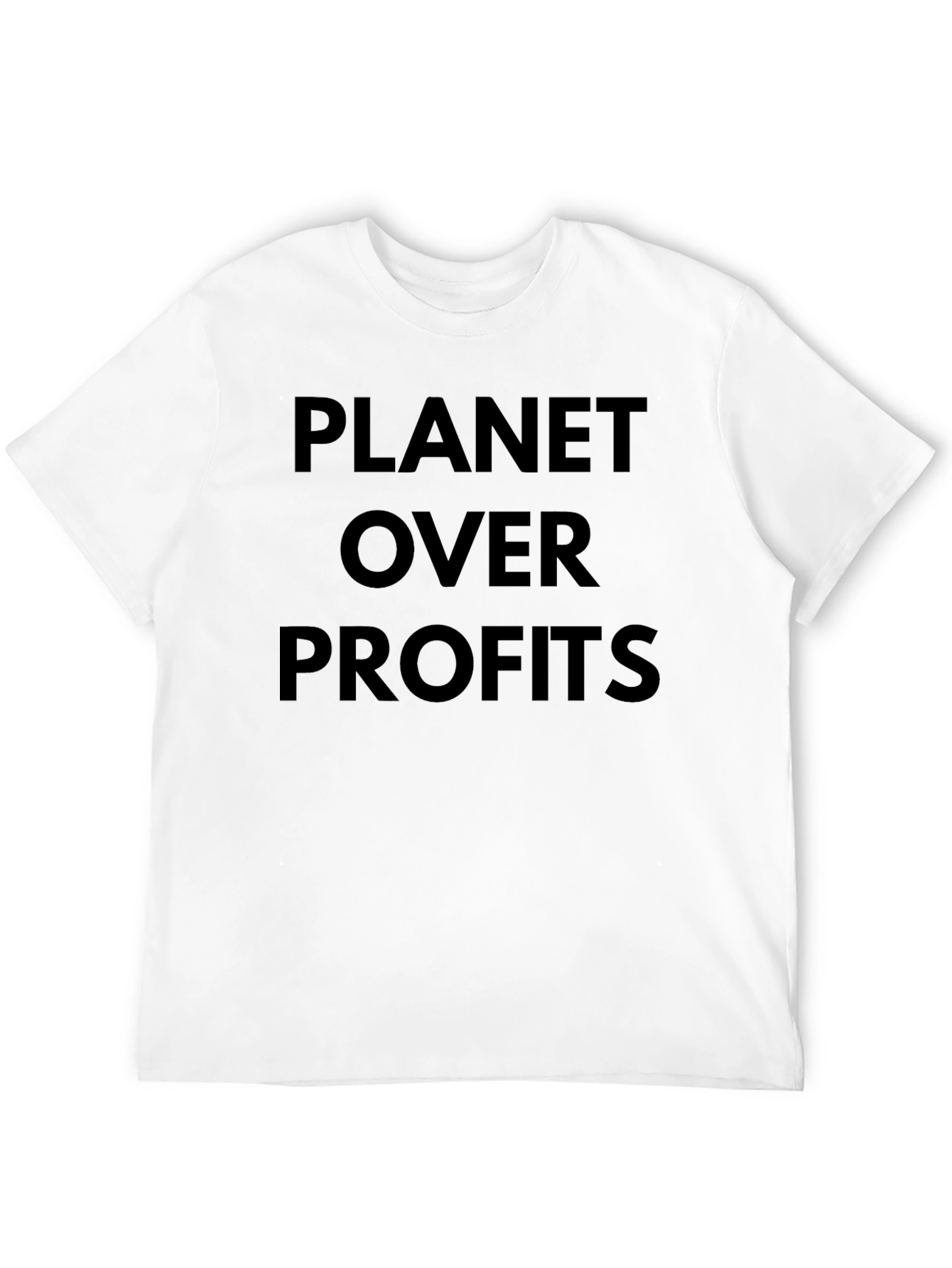 Planet Over Profits Graphic Tee - Eco-Conscious T-Shirt