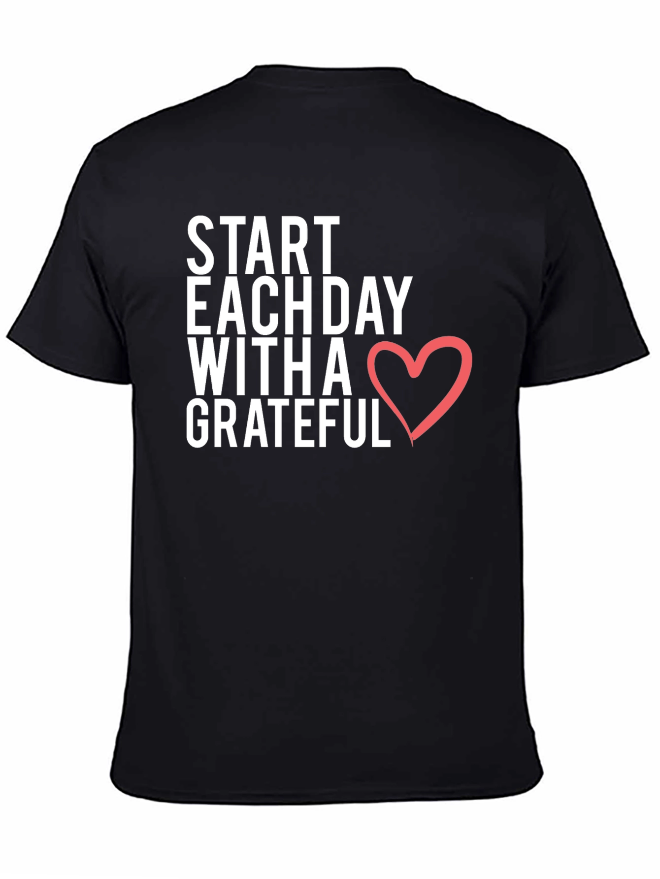 Grateful Heart Black Graphic Tee
