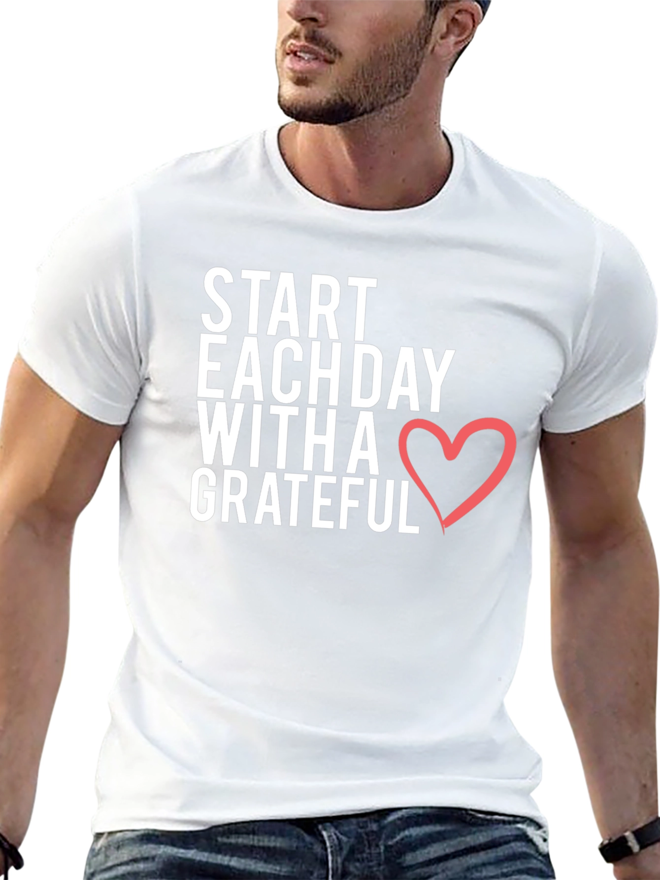 Grateful Heart Black Graphic Tee