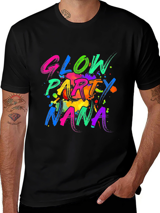 Glow Party Nana T-Shirt Neon Colorful Design