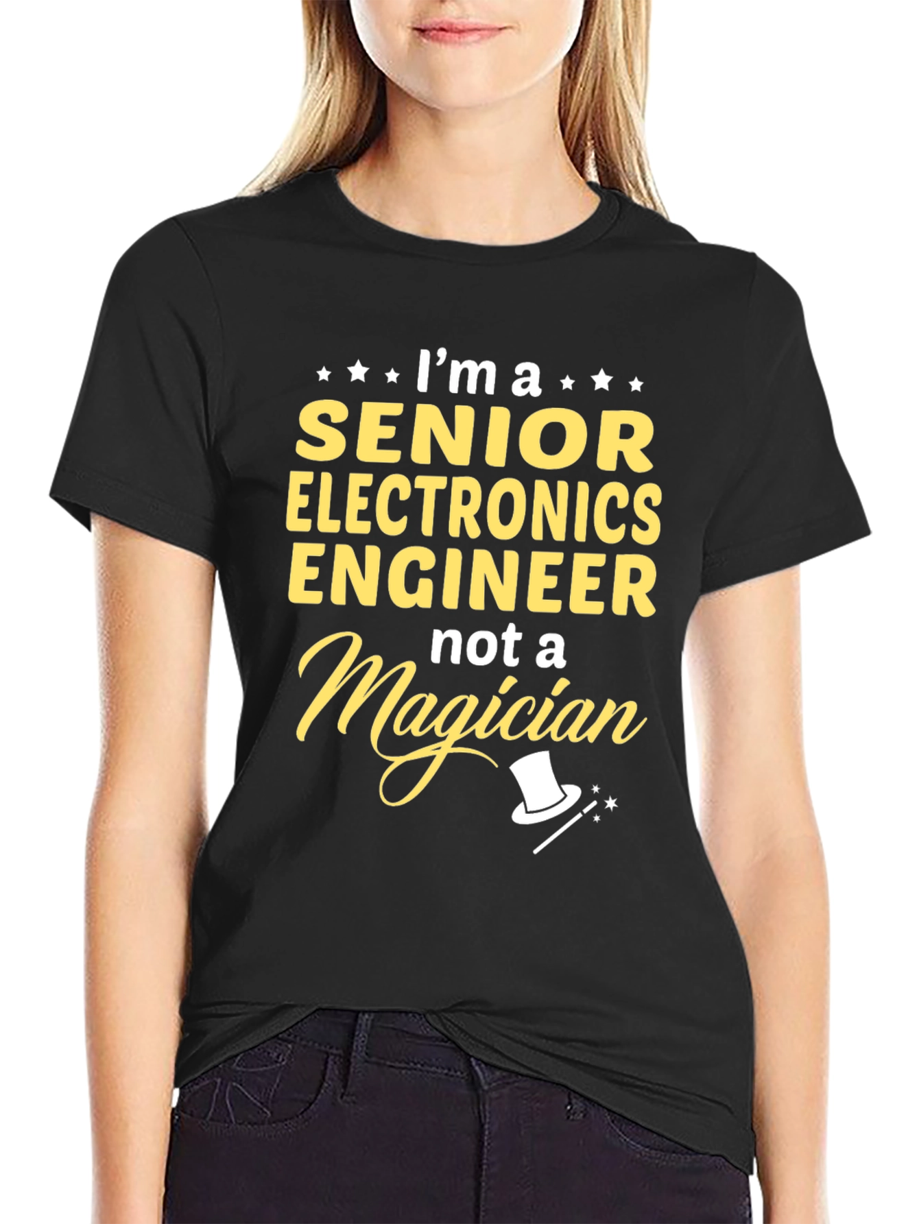Senior Electronics Engineer T-Shirt - Funny Magician Tee