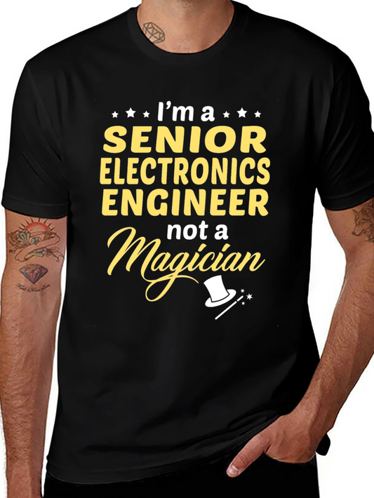 Senior Electronics Engineer T-Shirt - Funny Magician Tee