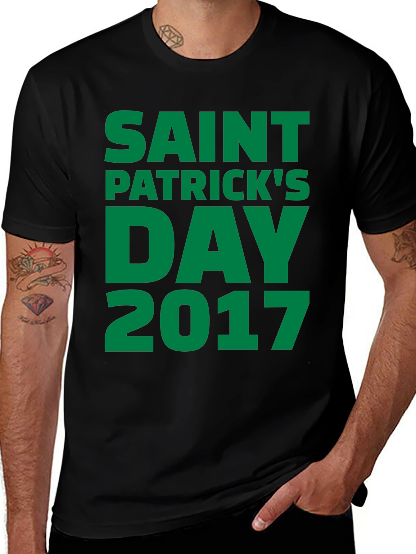 Saint Patricks Day 2017 Black T-Shirt