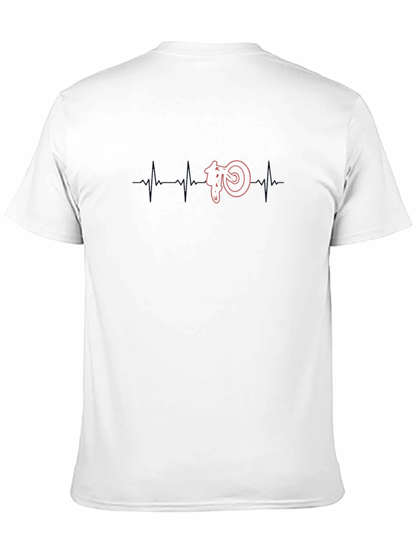 Motorcycle Heartbeat Graphic Tee