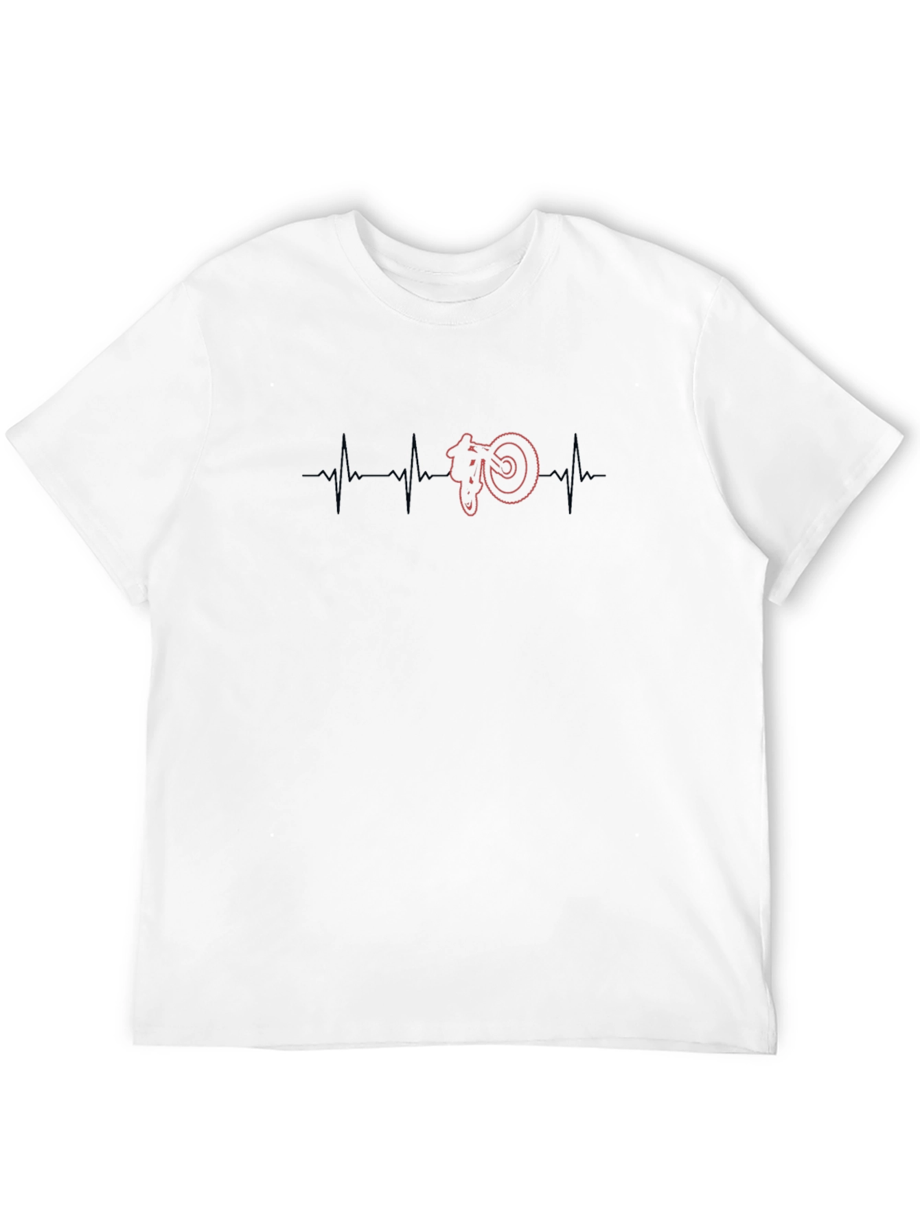 Motorcycle Heartbeat Graphic Tee