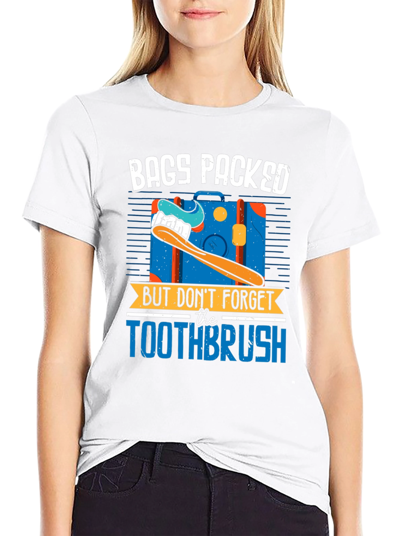 Bags Packed Toothbrush Graphic Tee