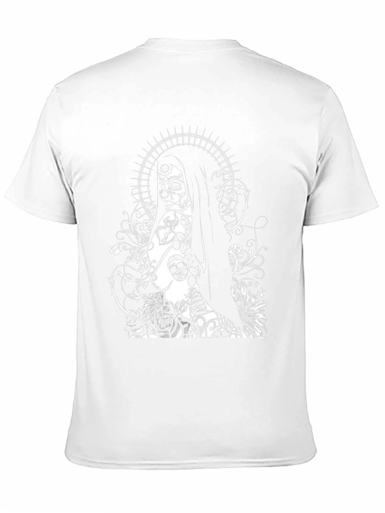 Sugar Skull Woman Graphic Tee - Black T-Shirt