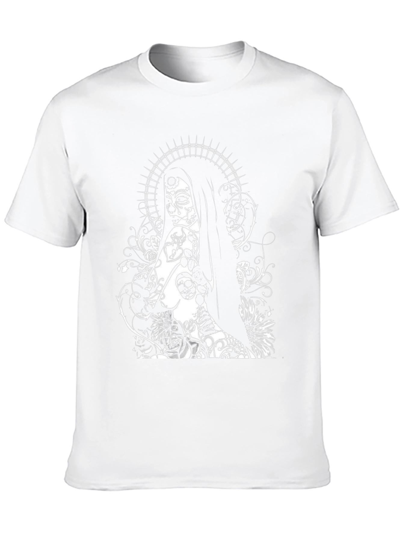 Sugar Skull Woman Graphic Tee - Black T-Shirt