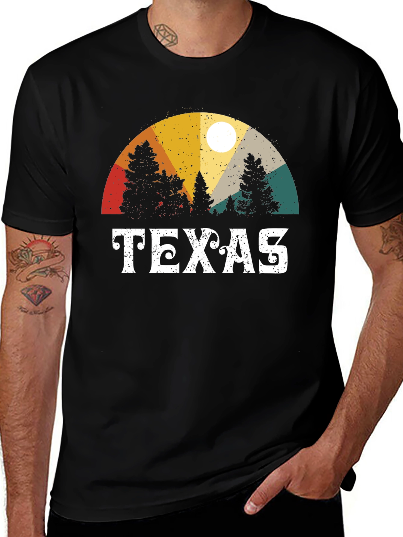 Texas Retro Graphic Tee - Nature Inspired T-Shirt