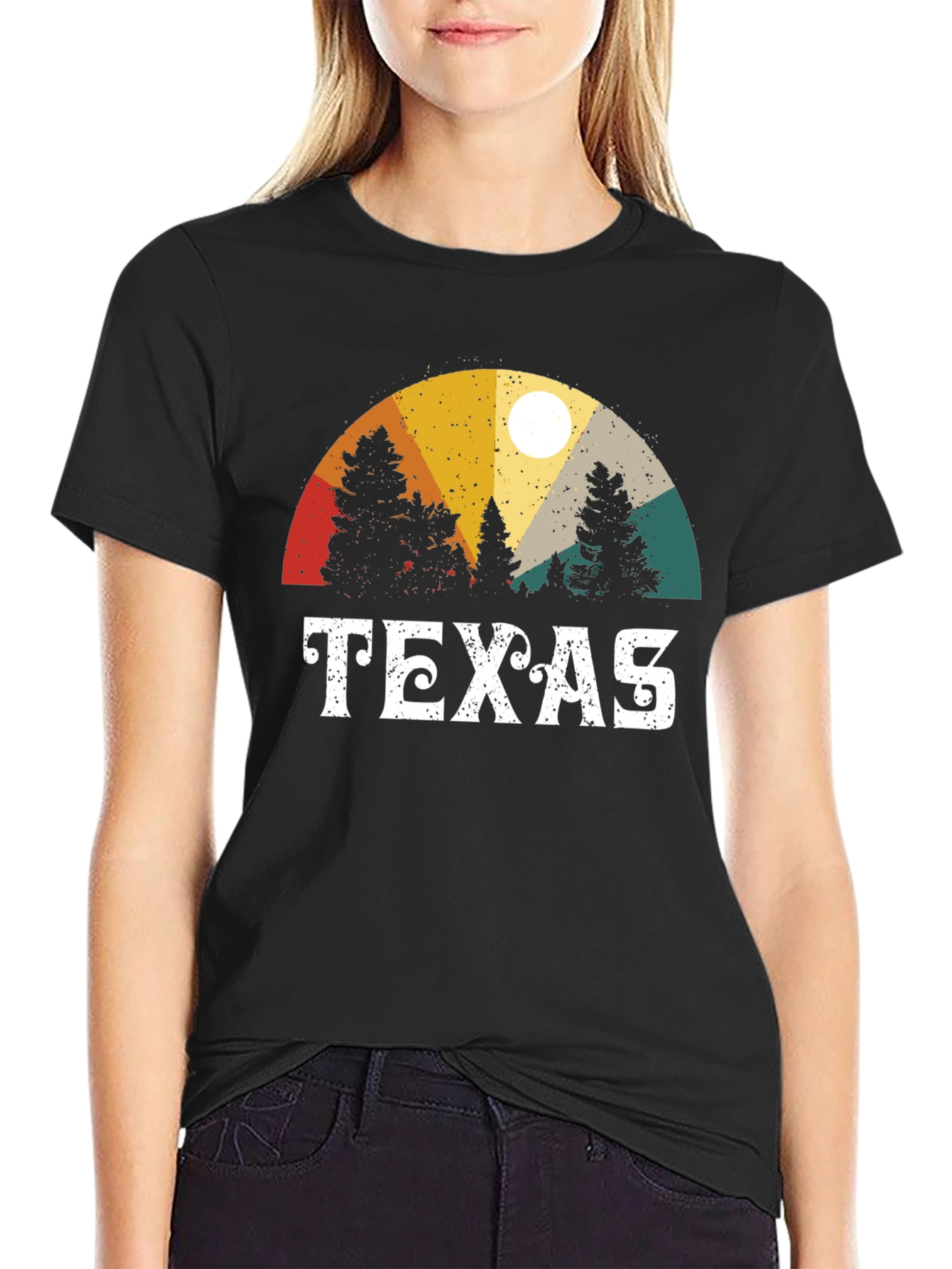 Texas Retro Graphic Tee - Nature Inspired T-Shirt