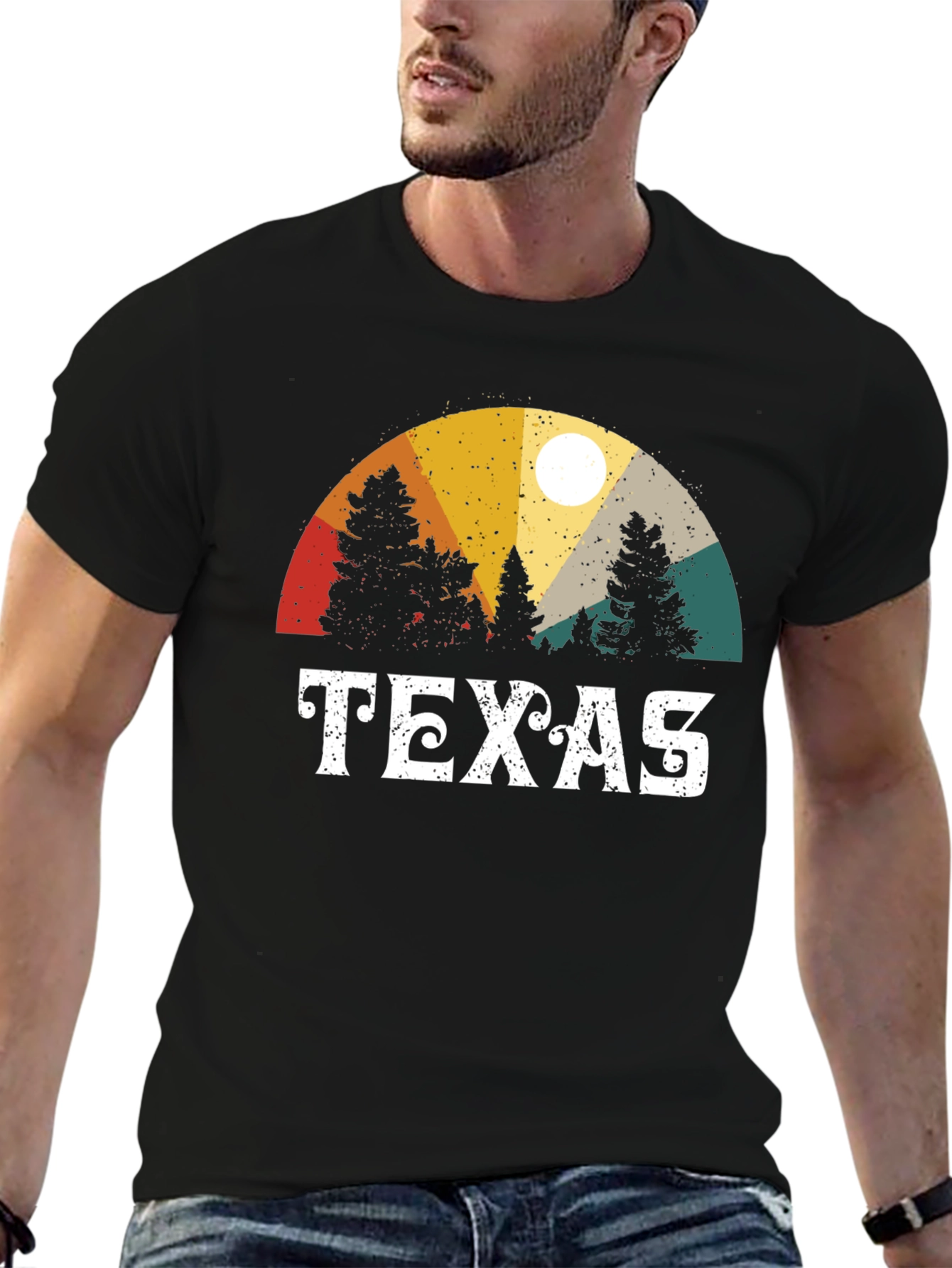 Texas Retro Graphic Tee - Nature Inspired T-Shirt