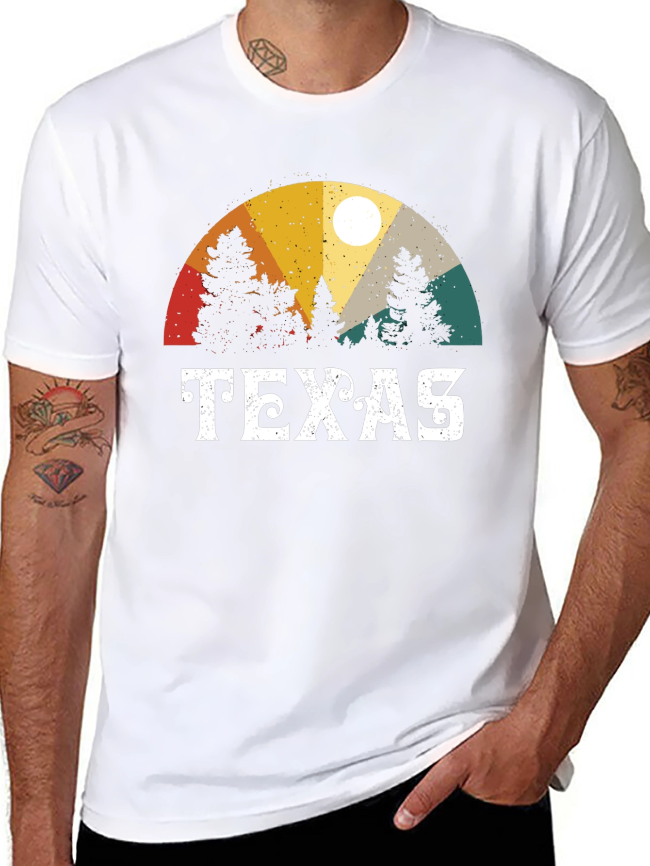 Texas Retro Graphic Tee - Nature Inspired T-Shirt