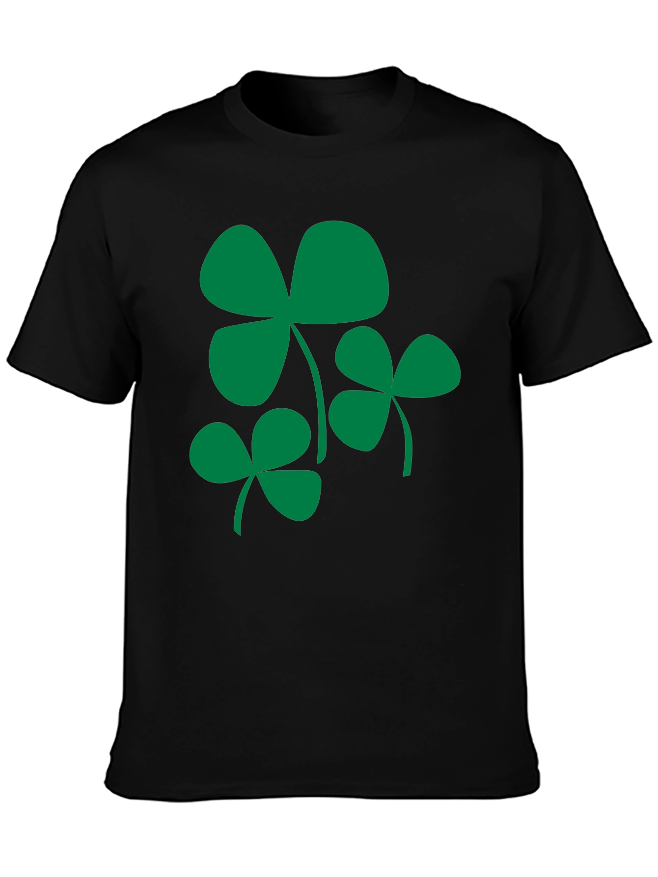 Shamrock Black T-Shirt - St. Patricks Day Apparel
