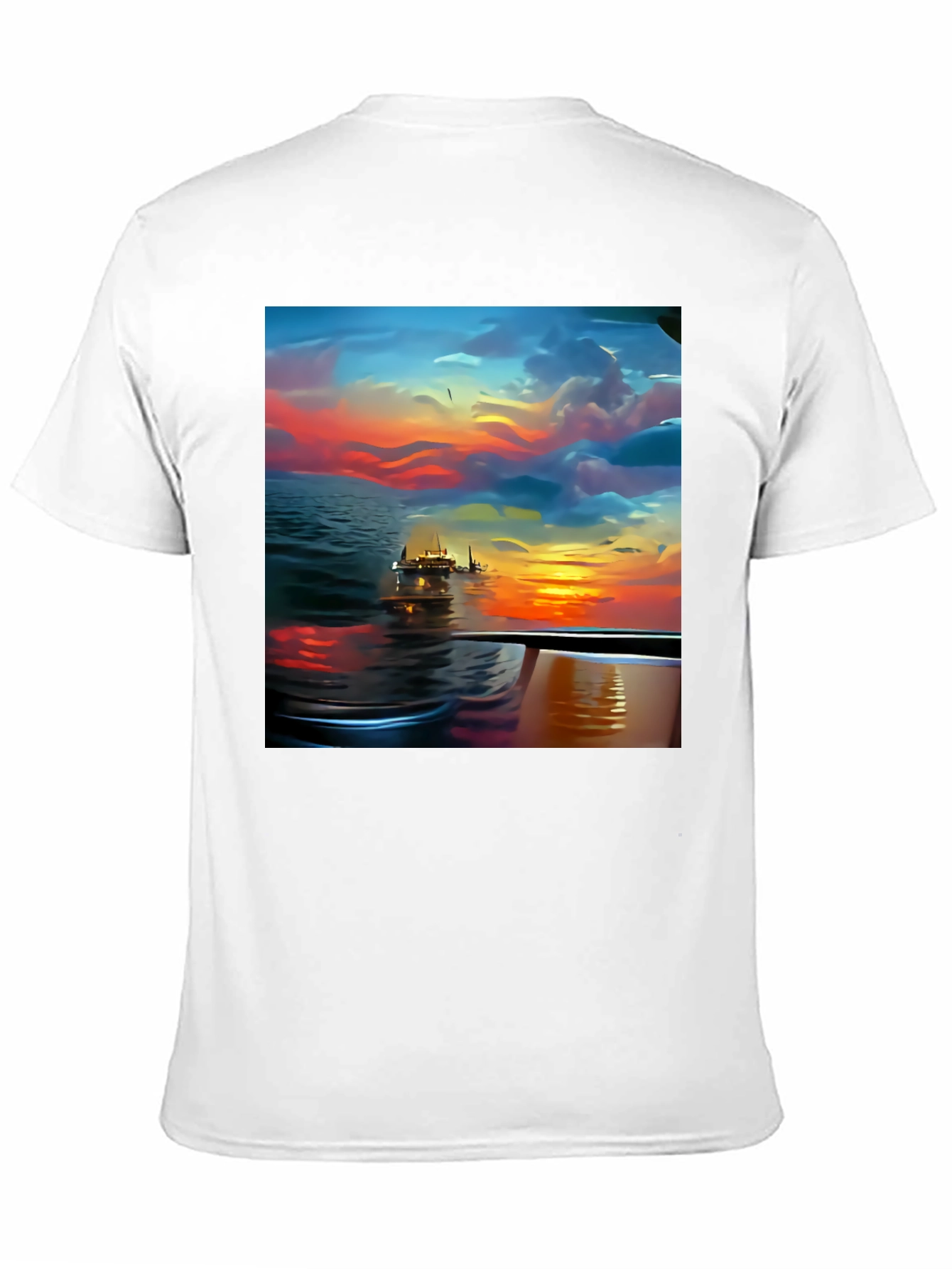 Sunset Cruise Graphic Tee - Stylish Mens Shirt