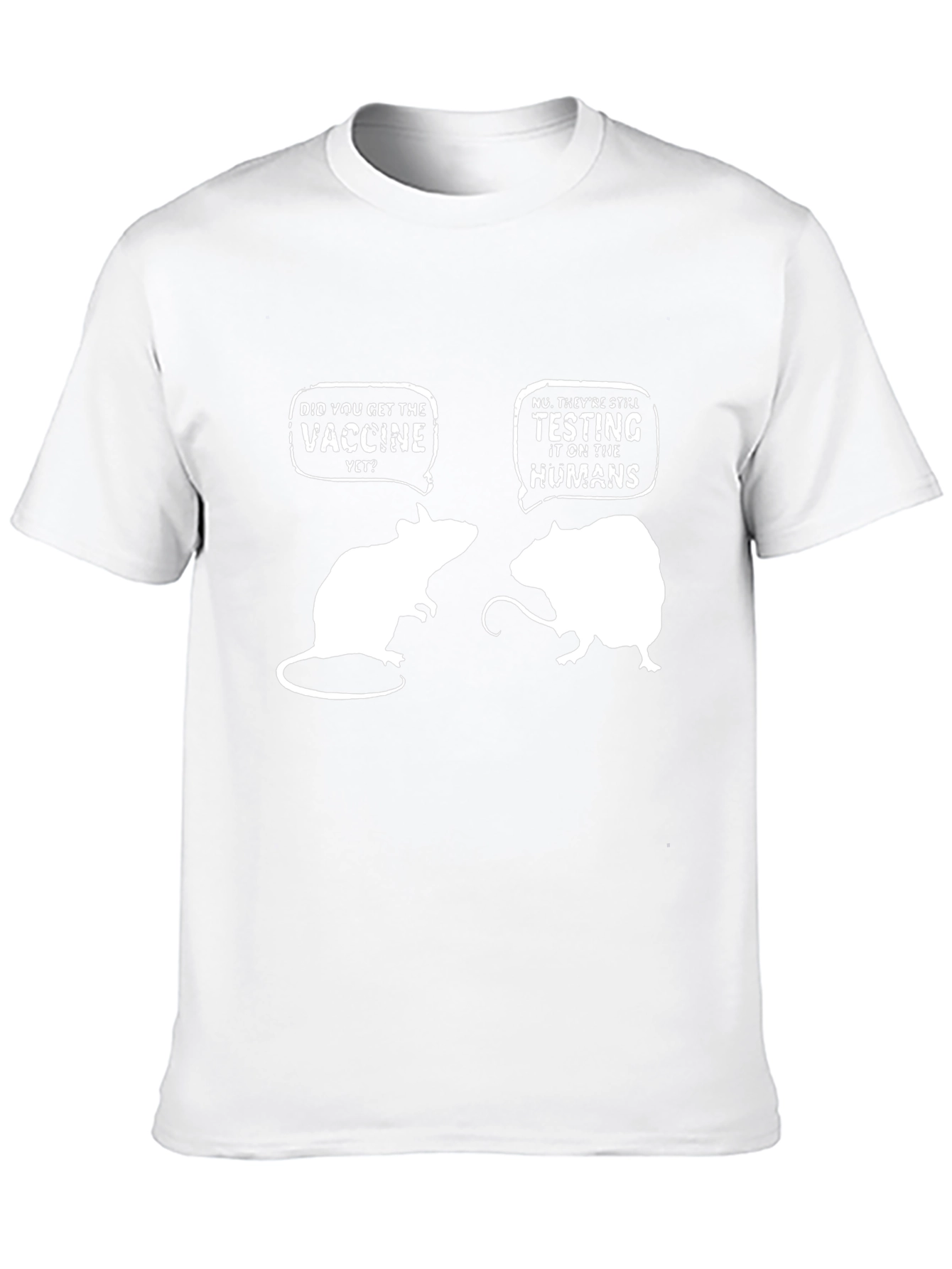 Vaccine Mice Humor Graphic T-Shirt