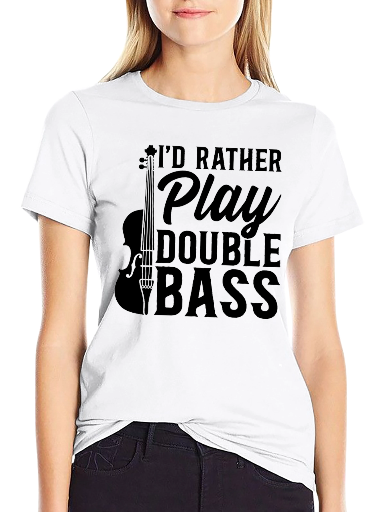 Double Bass Player T-Shirt - Music Lover Gift