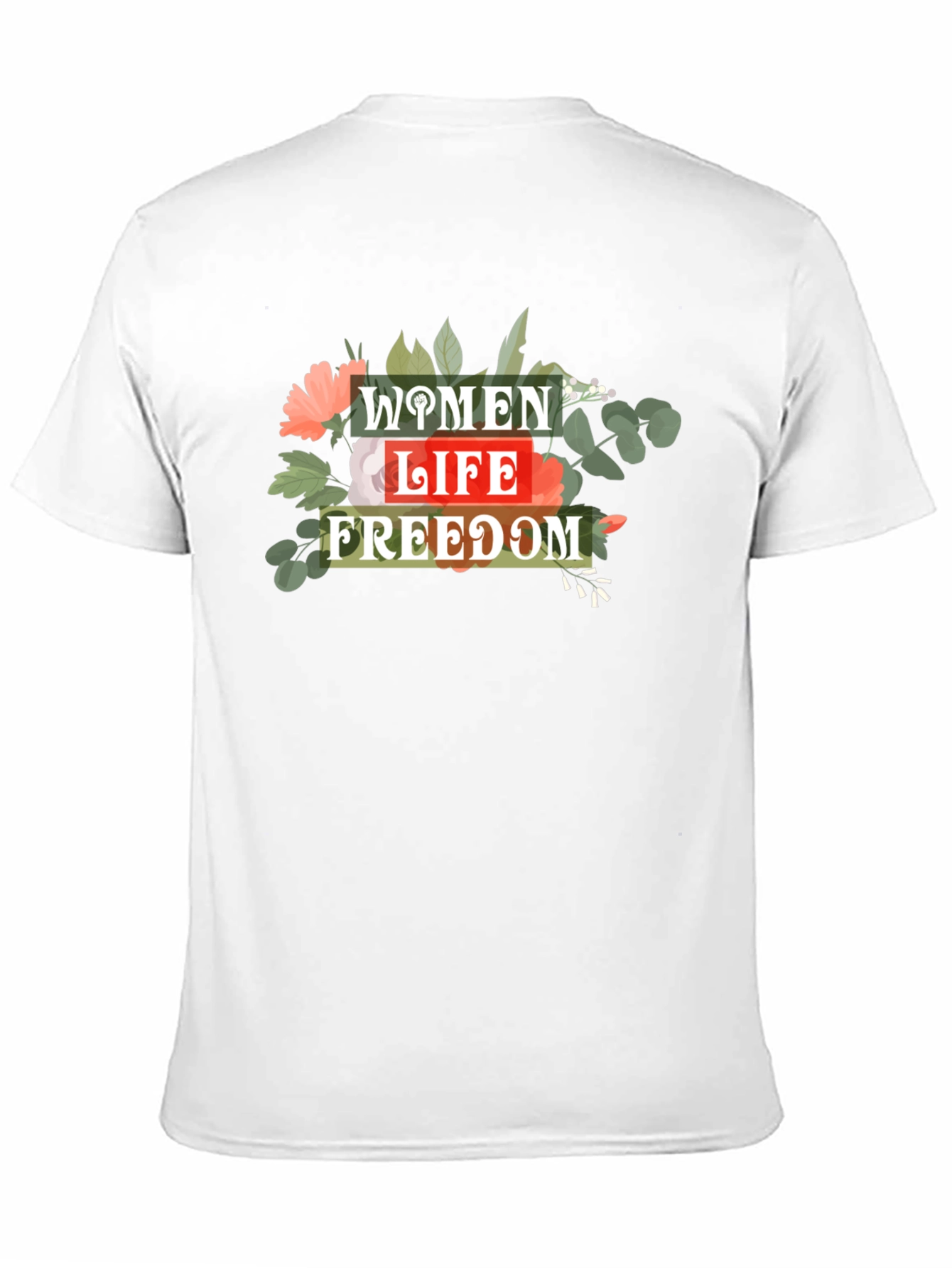 Women Life Freedom Graphic Tee - Black