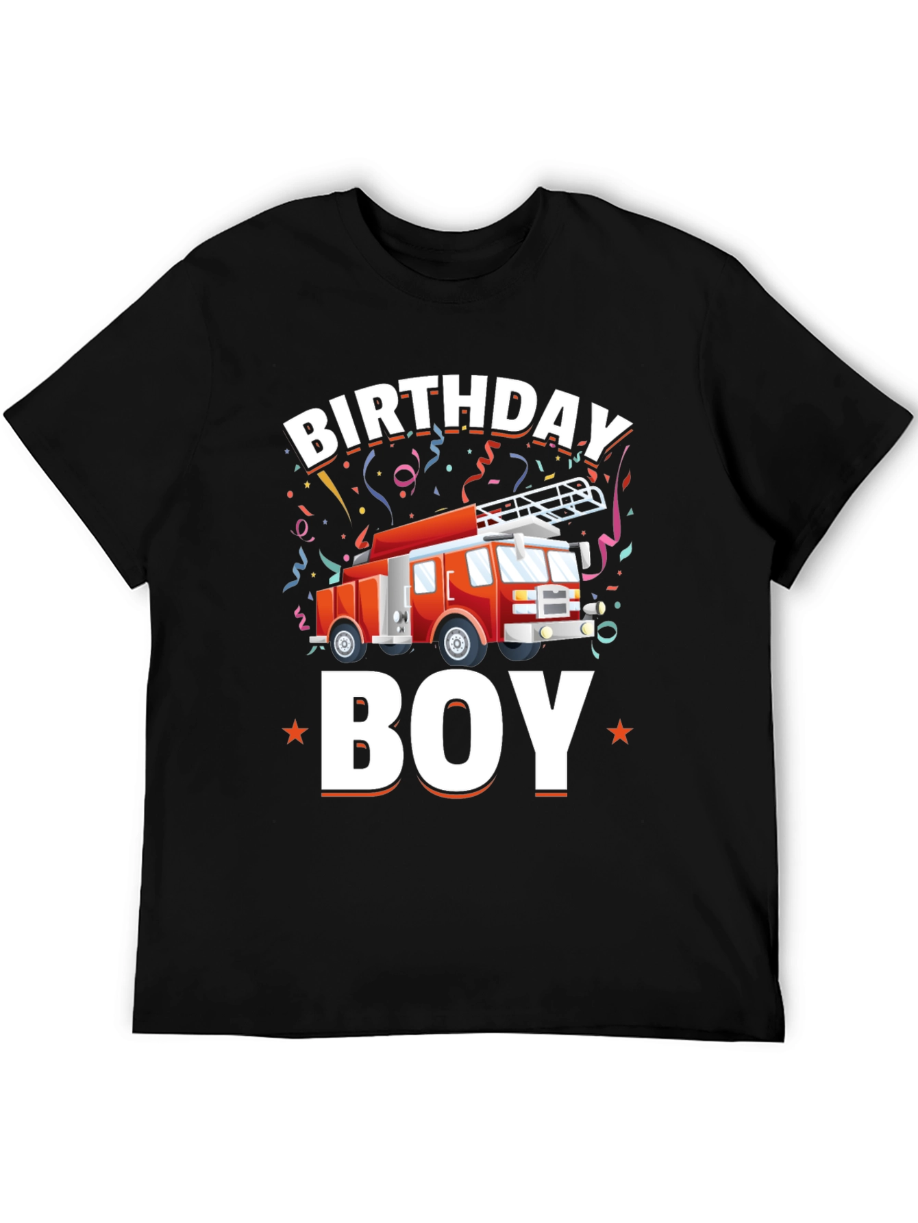 Birthday Boy Firetruck T-Shirt