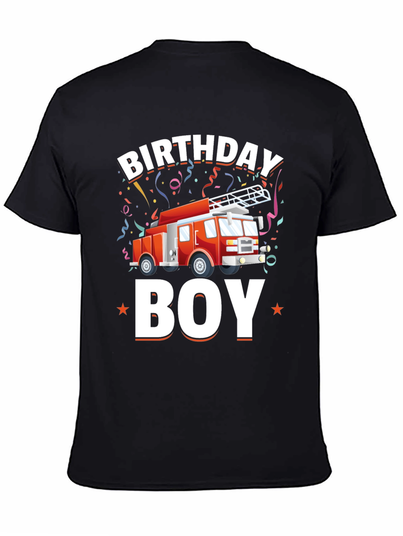 Birthday Boy Firetruck T-Shirt