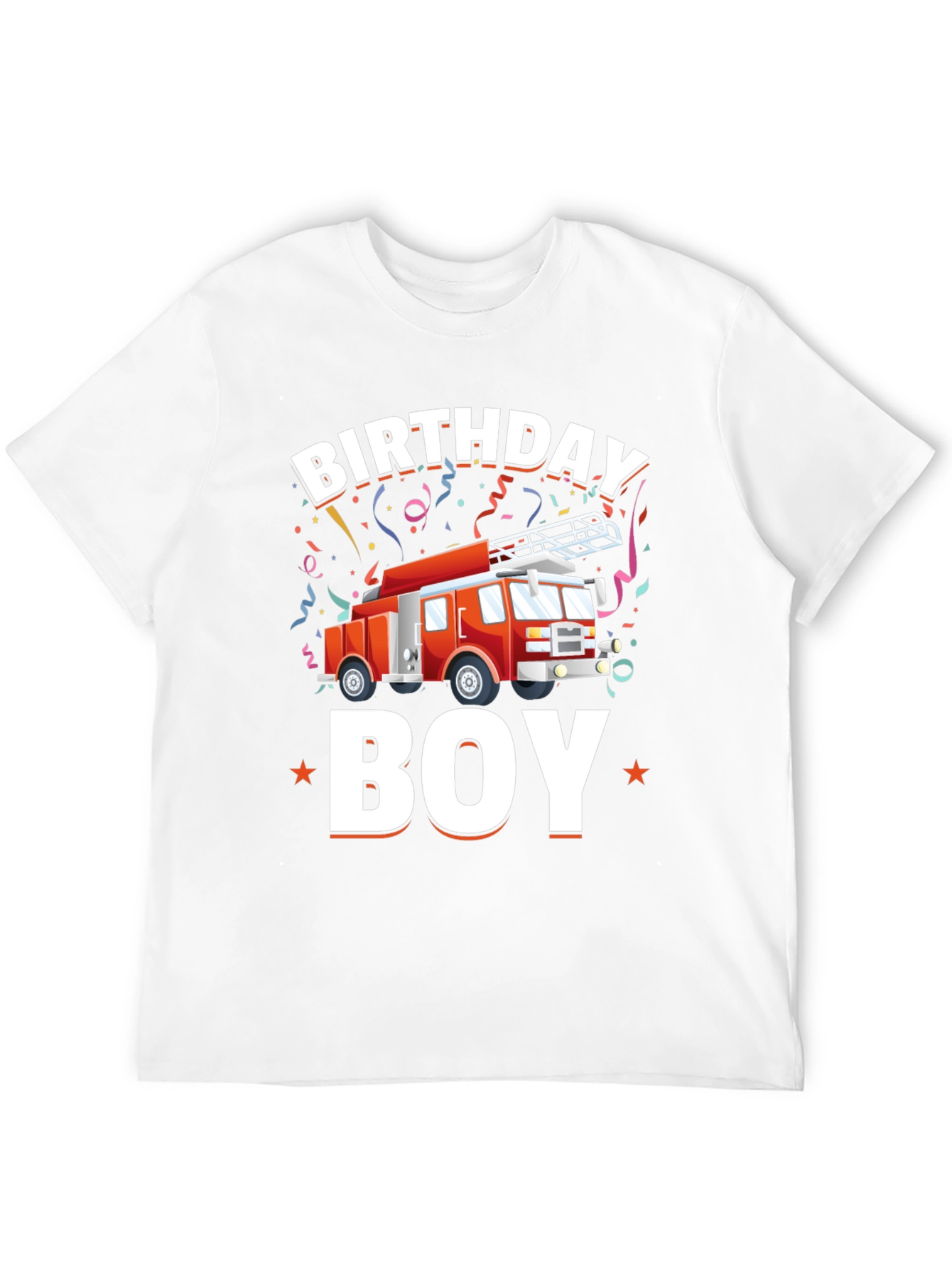 Birthday Boy Firetruck T-Shirt