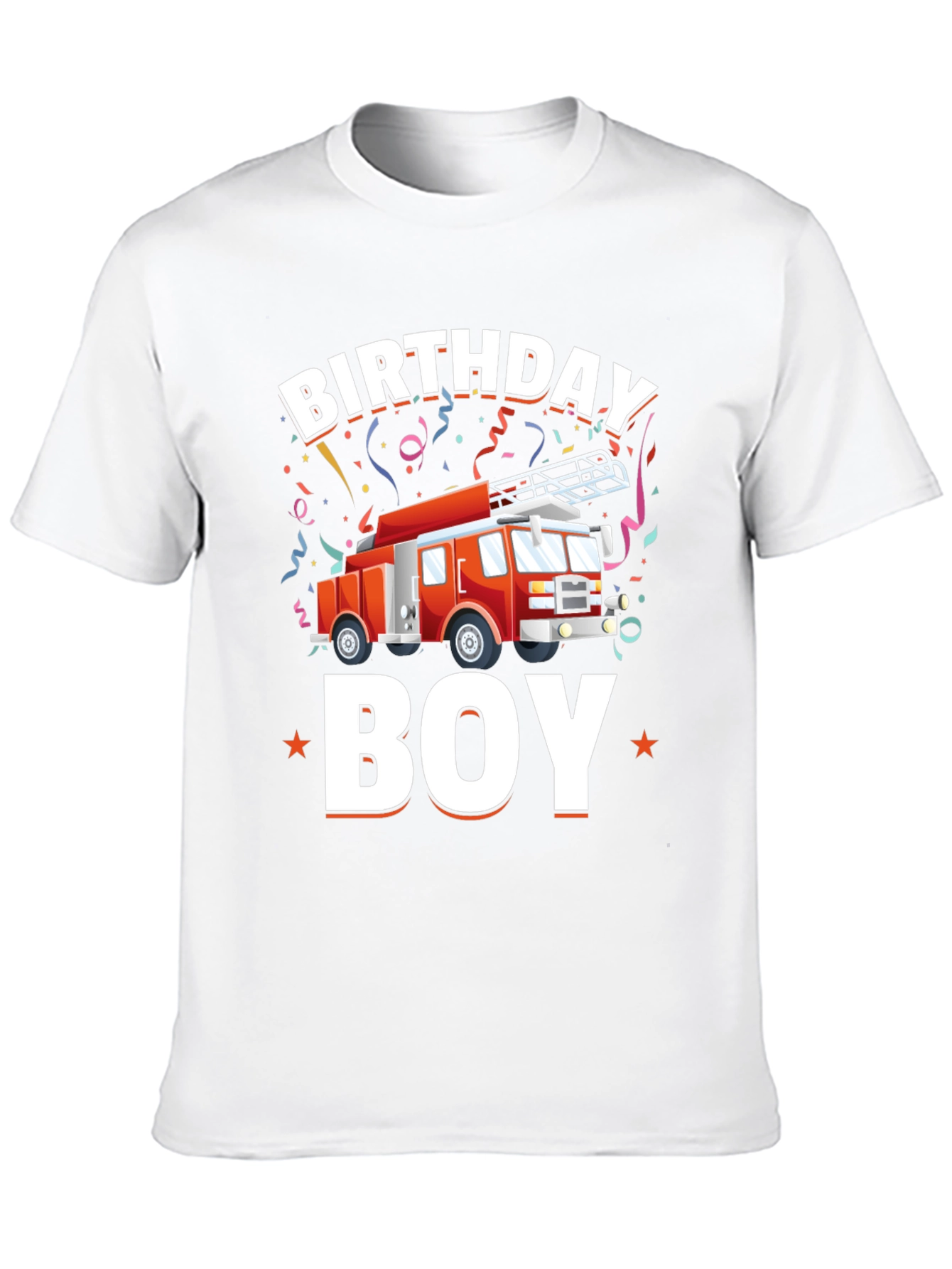 Birthday Boy Firetruck T-Shirt