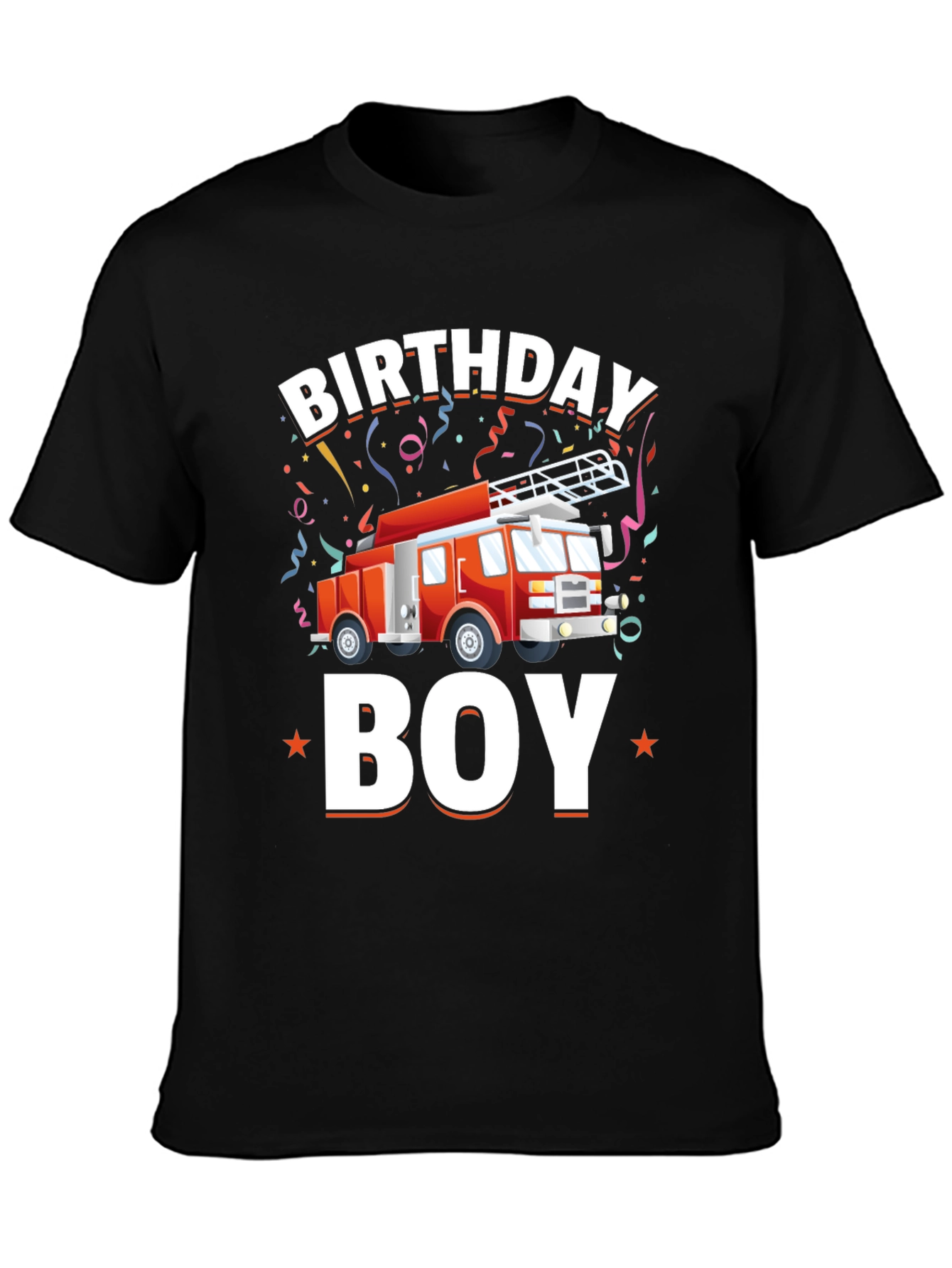 Birthday Boy Firetruck T-Shirt