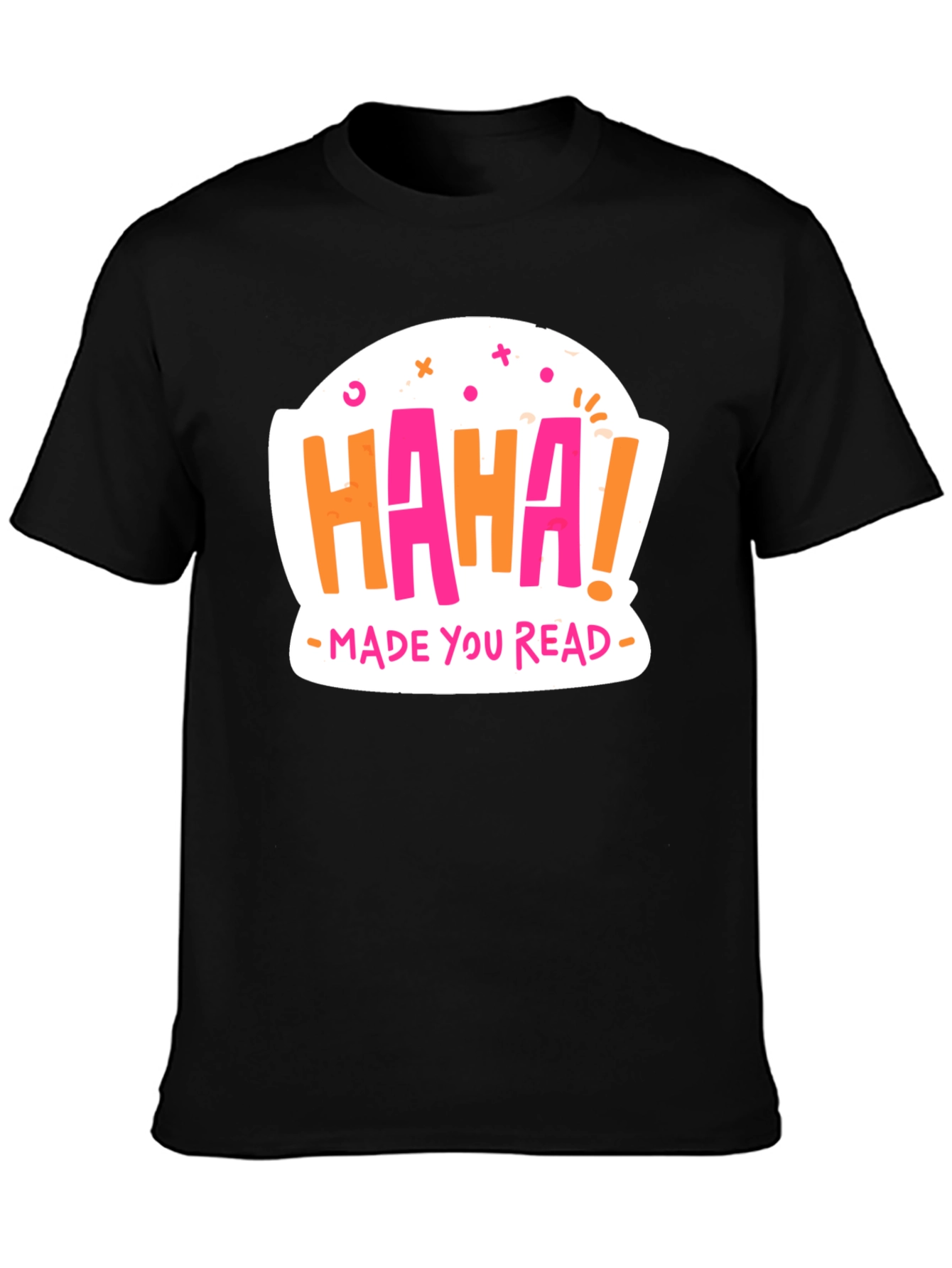 Haha Made You Read Graphic Tee - Black