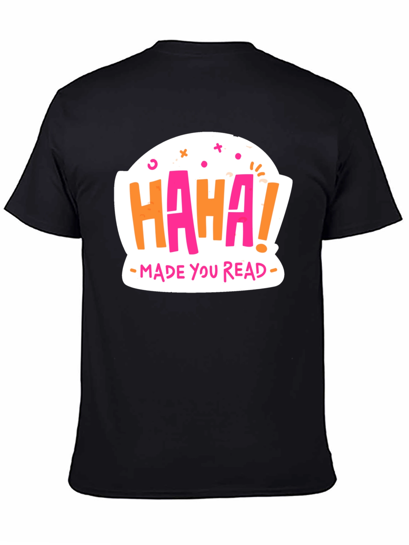 Haha Made You Read Graphic Tee - Black