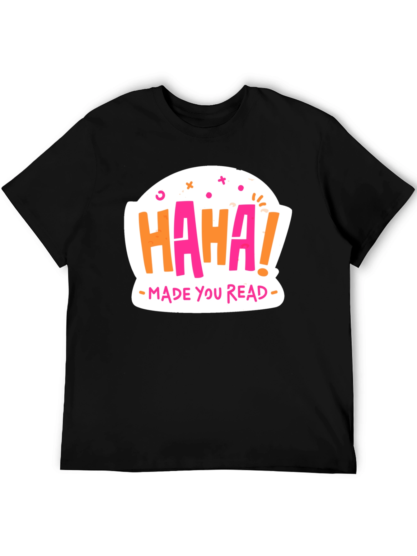 Haha Made You Read Graphic Tee - Black
