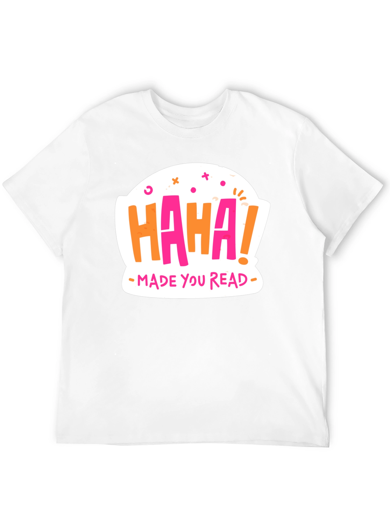 Haha Made You Read Graphic Tee - Black