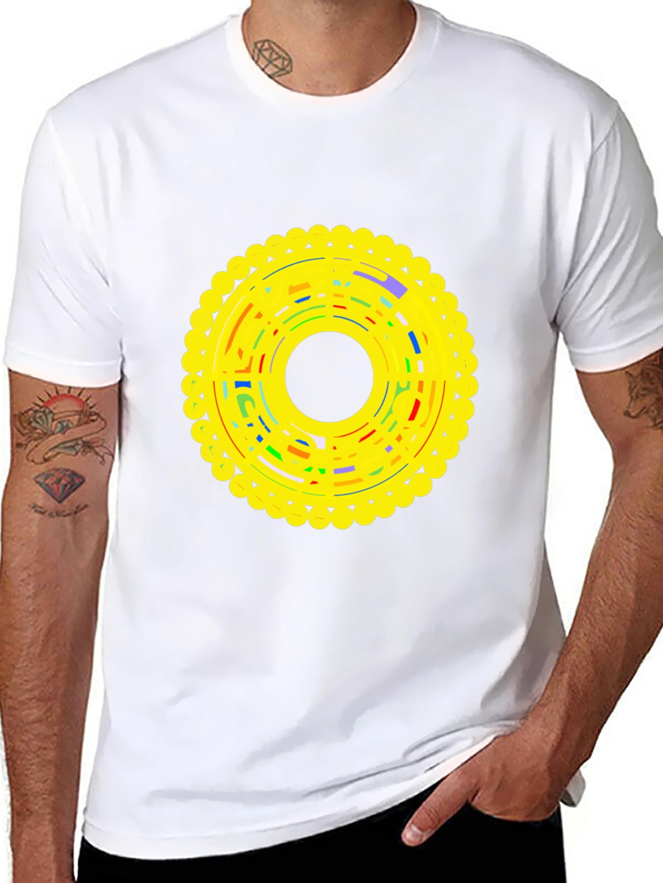 Graphic Print Crew Neck Tee