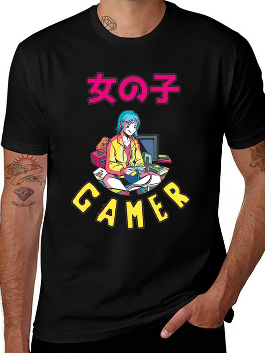 Anime Gamer Graphic T-Shirt