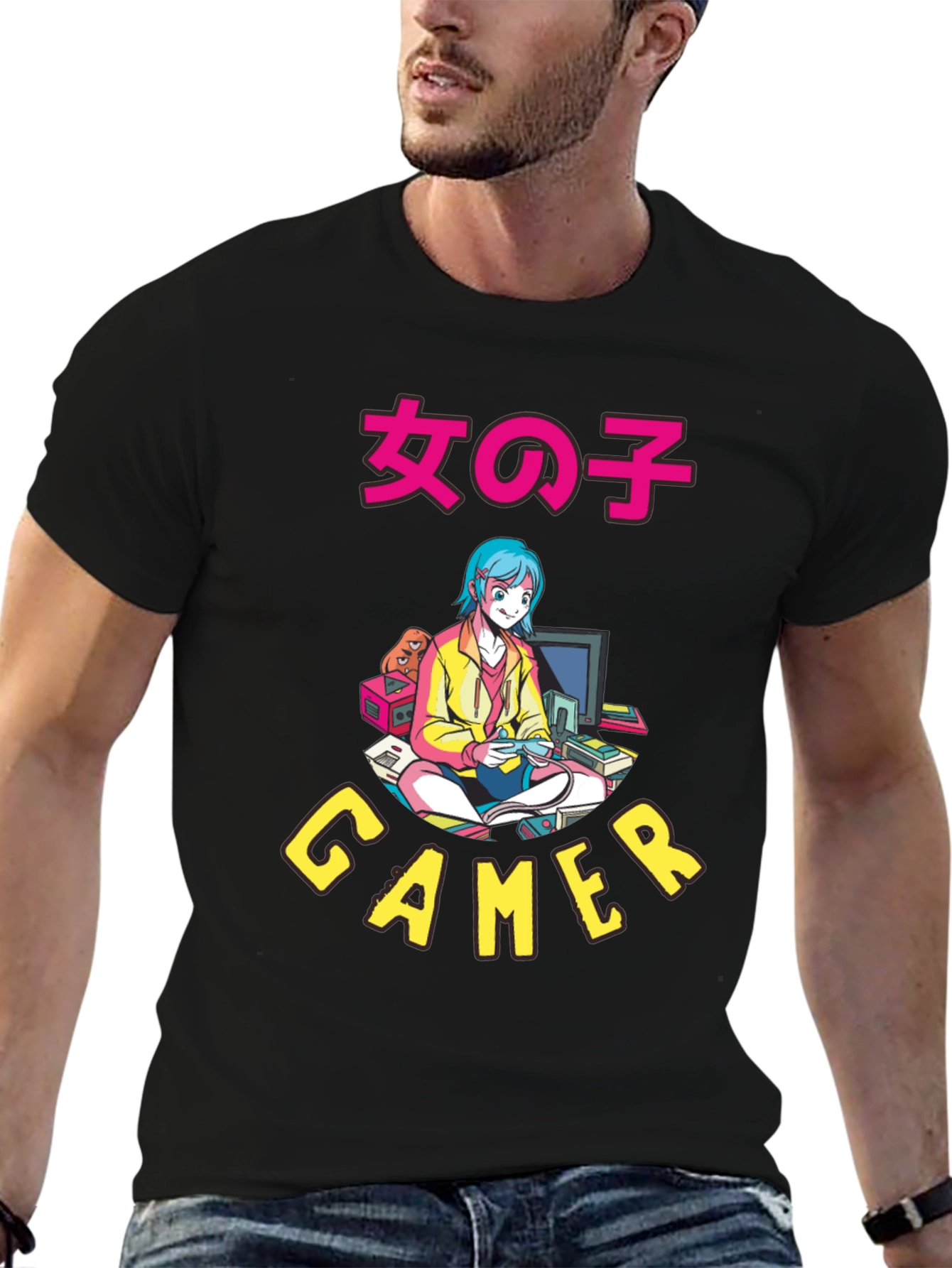 Anime Gamer Graphic T-Shirt