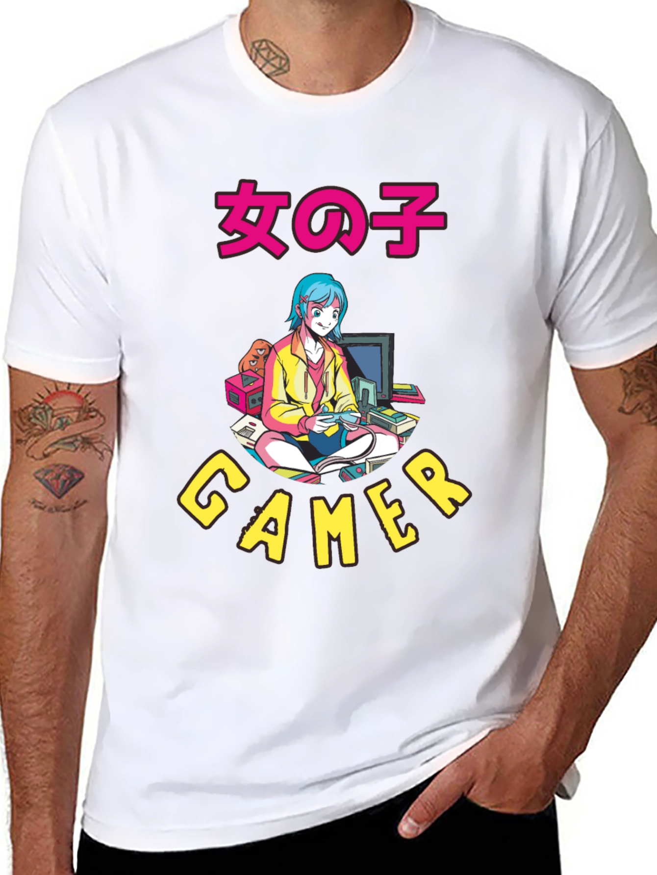 Anime Gamer Graphic T-Shirt