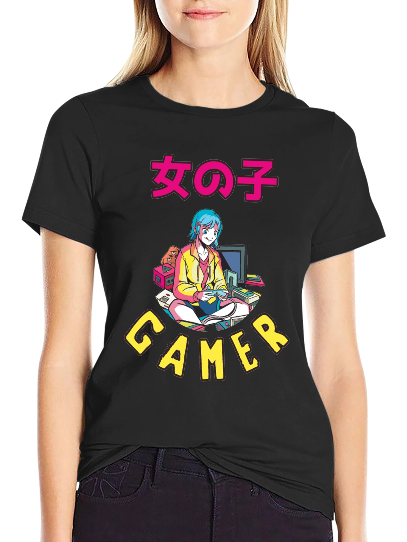 Anime Gamer Graphic T-Shirt