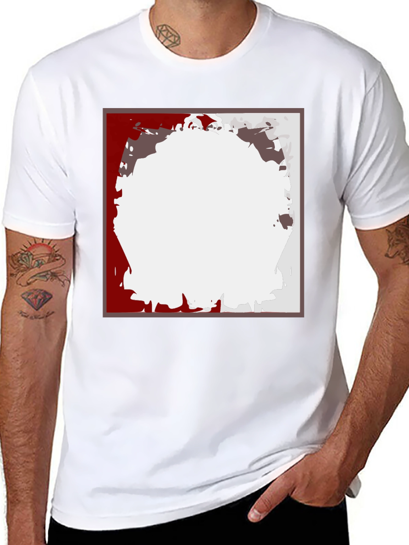 Abstract Square Graphic Tee