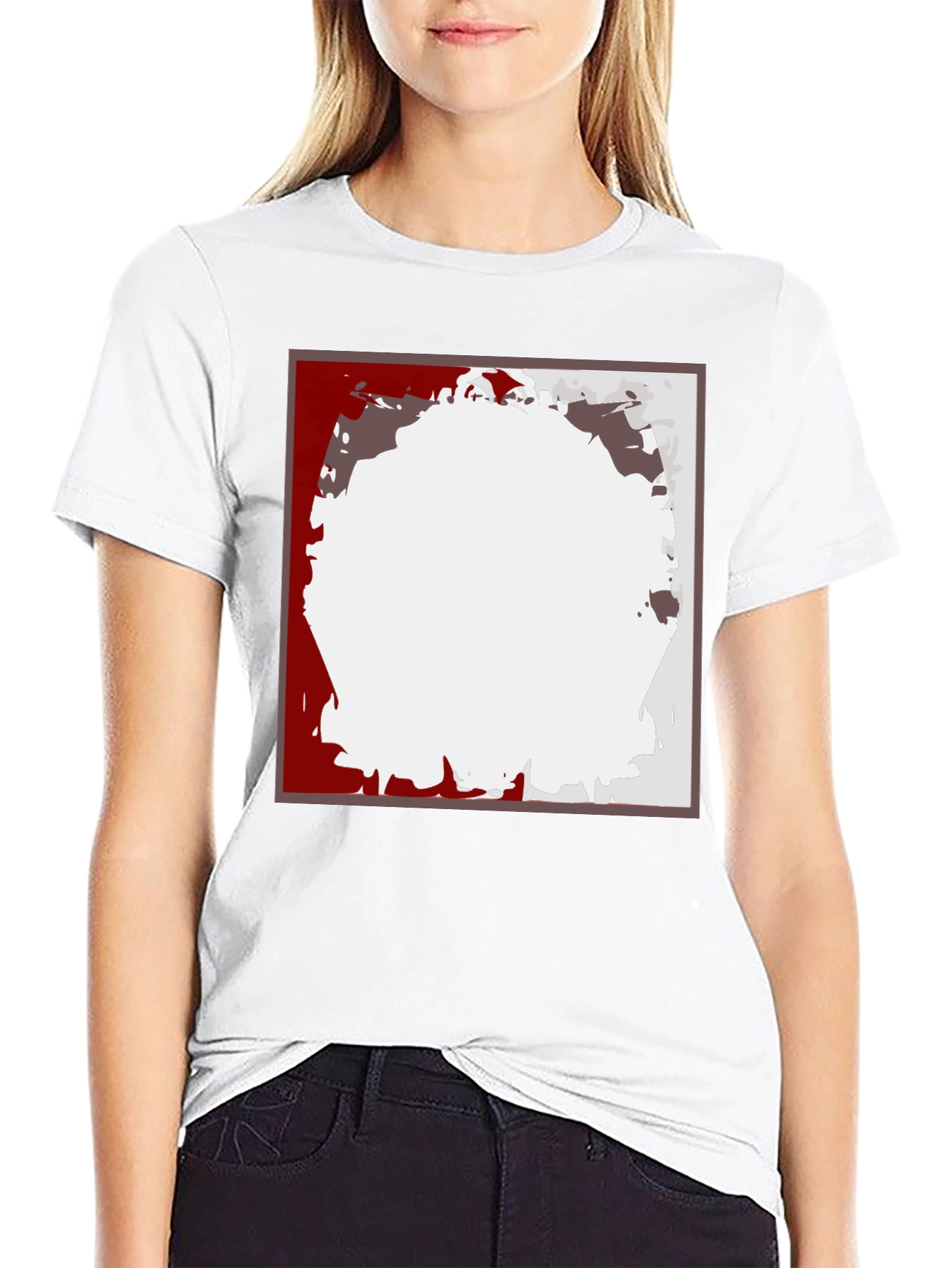 Abstract Square Graphic Tee