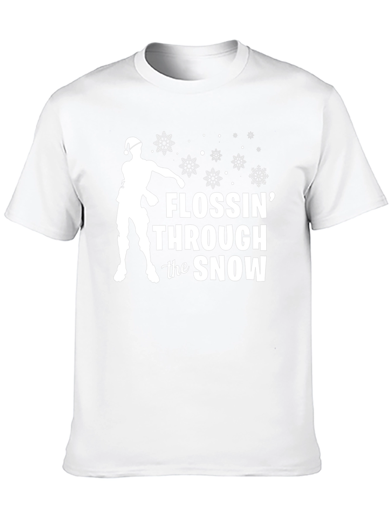 Flossin Through the Snow Christmas T-Shirt