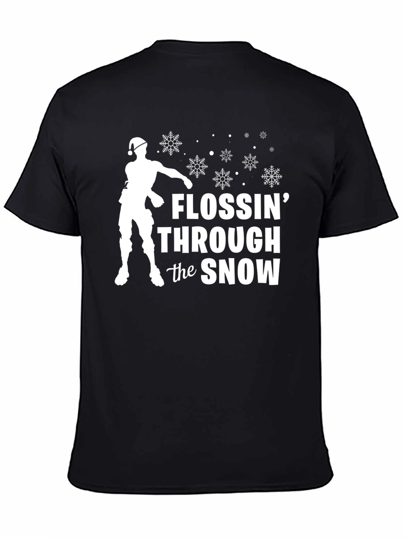 Flossin Through the Snow Christmas T-Shirt